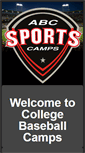 Mobile Screenshot of collegebaseballcamps.com